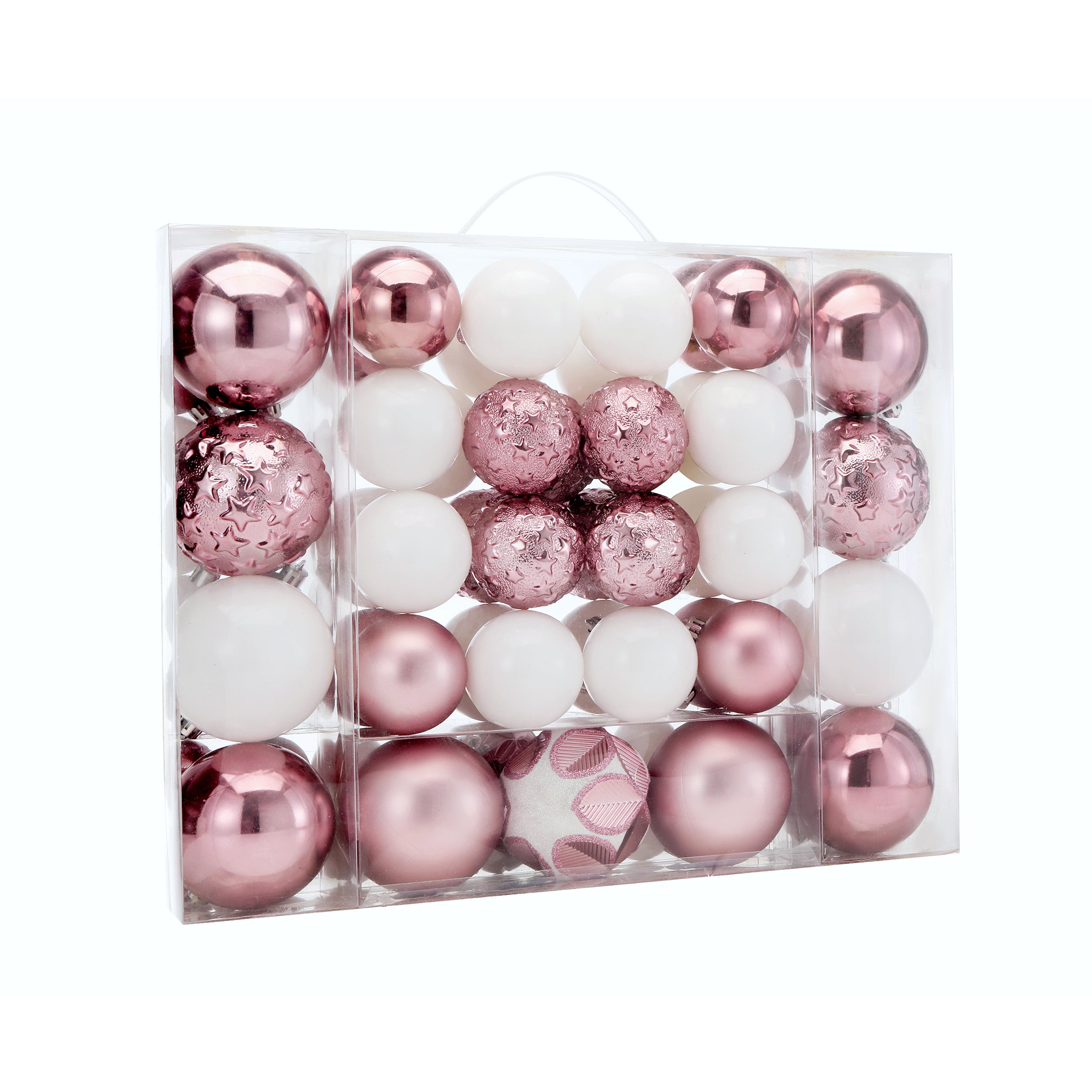 87ct Christmas Ball Ornaments Set Shatterproof Seasonal Hanging Decorations with Reusable Hand-held Gift Package for Xmas Tree Holiday Party and Home Decor, Airy Blue