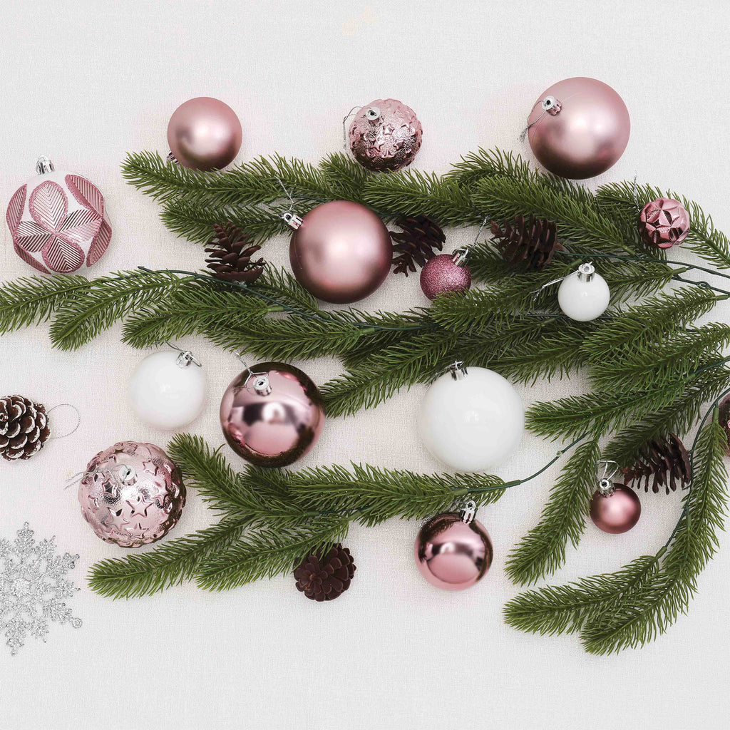 87ct Christmas Ball Ornaments Set Shatterproof Seasonal Hanging Decorations with Reusable Hand-held Gift Package for Xmas Tree Holiday Party and Home Decor, Airy Blue